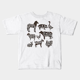 Farm Animals Kids T-Shirt